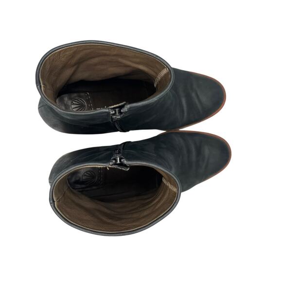 COCLICO designer Black leather minimalist ankle boots made in Spain - Picture 6 of 16